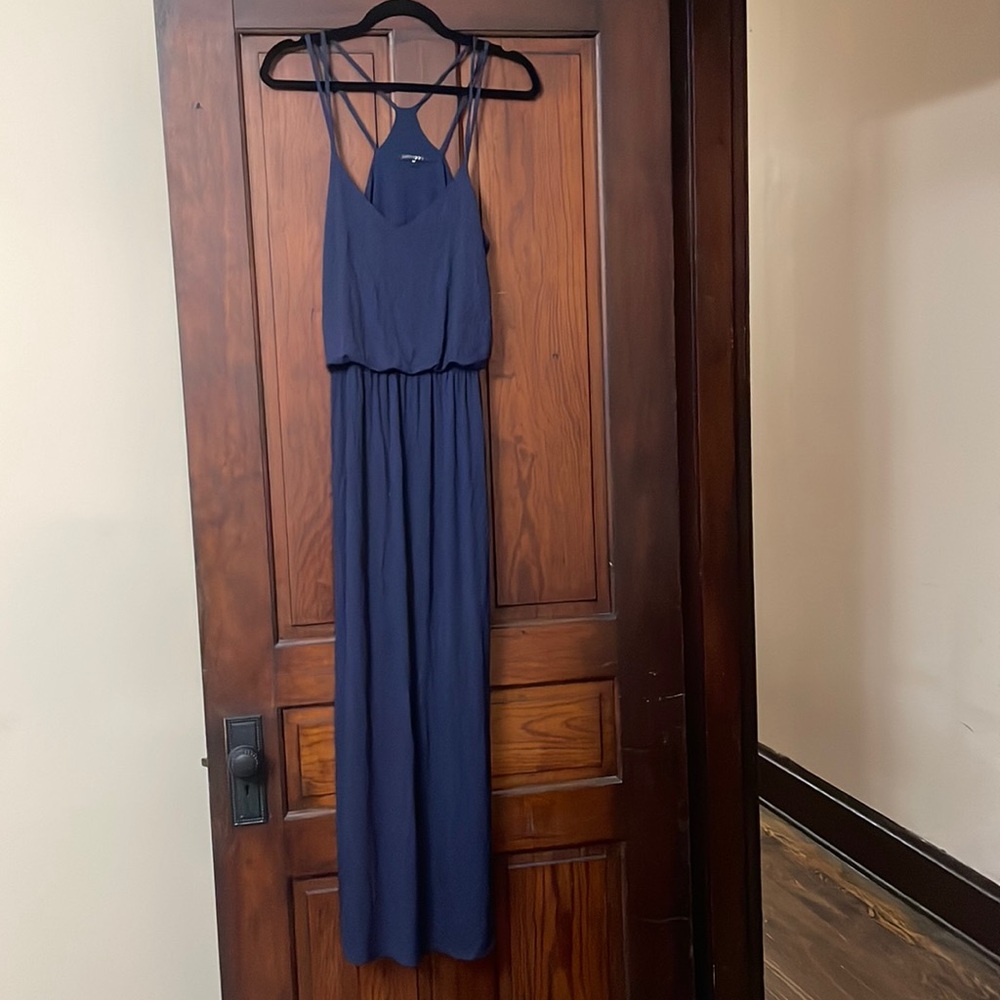 Navy blue maxi dress